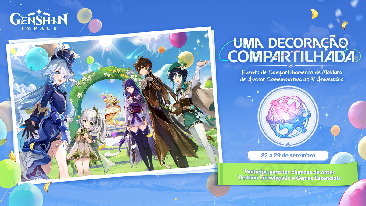 Genshin Impact - O evento web Vamos Juntos começou!