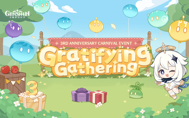 The 3rd Anniversary "Gratifying Gathering" Carnival Web Event Now Available!