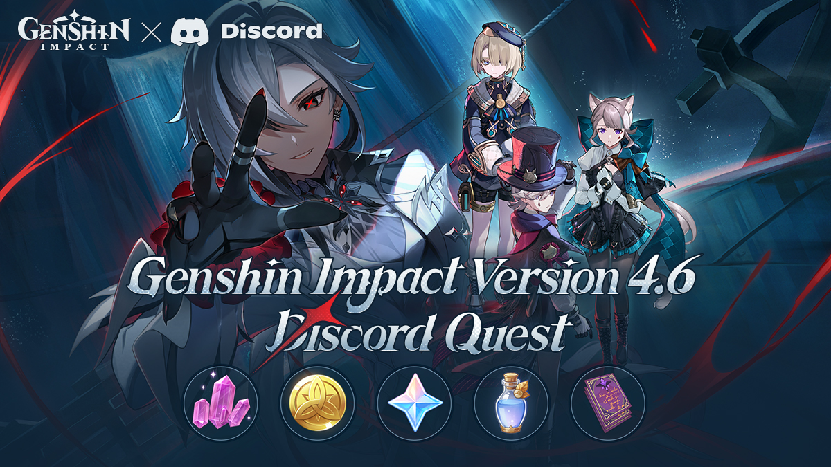 Genshin Impact Version 4.6 Discord Quest Livestream Event