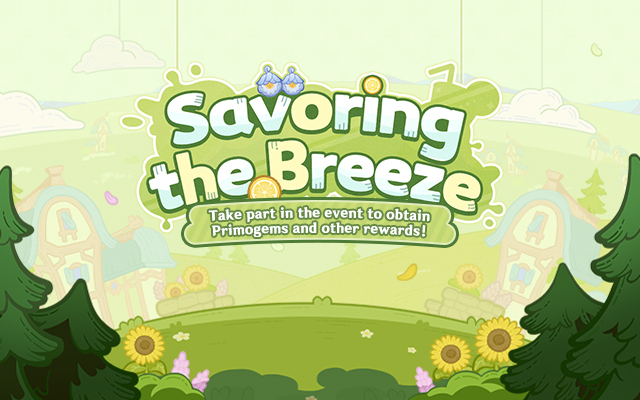 Web Event "Savoring the Breeze" Now Online: Take Part to Obtain Primogems and Other In-Game Rewards