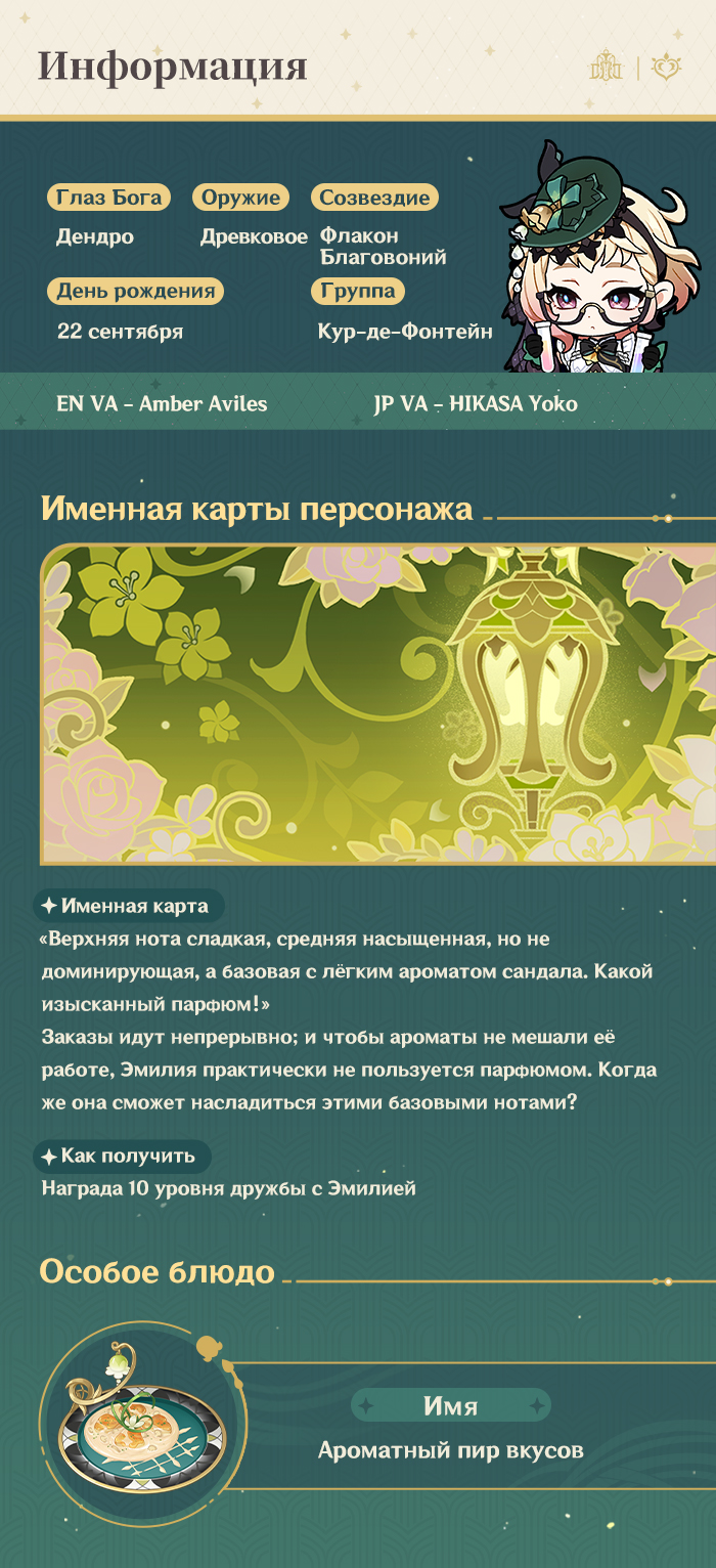 Иллюстрация к статье «О персонаже: «След тысячи ароматов» Эмилия»