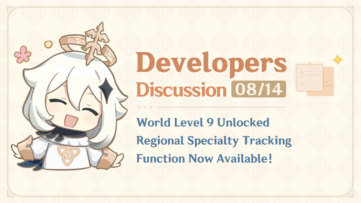 World Level 9 Unlocked, Regional Specialty Tracking Function Now Available!