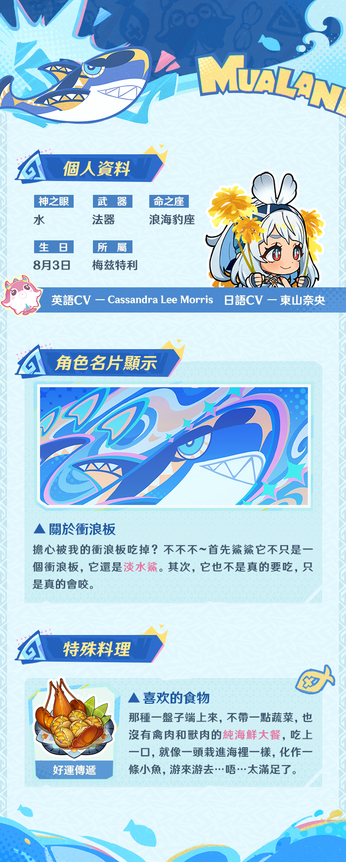 角色介紹——「嘩啦啦逐浪客」·瑪拉妮