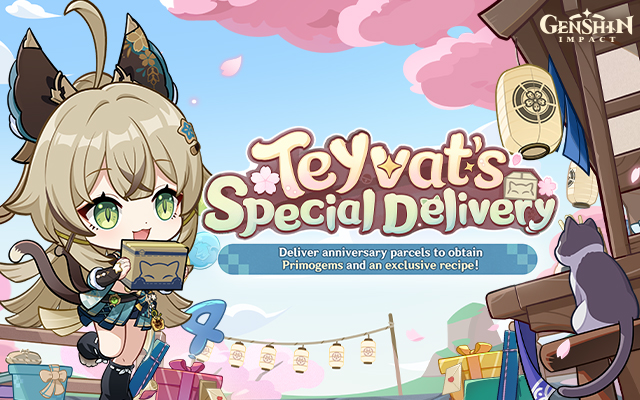 "Teyvat's Special Delivery" Genshin Impact 4th Anniversary Web Event Now Online