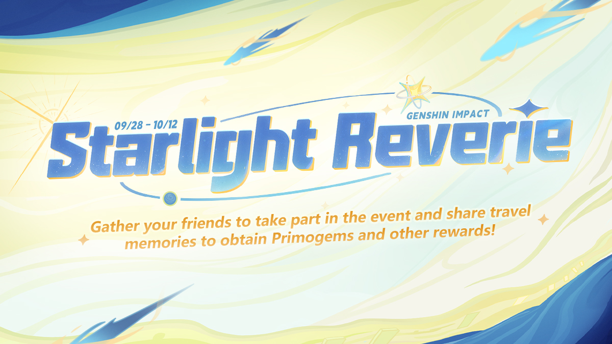 Web Event "Starlight Reverie" Now Online: Take part to obtain Primogems and other rewards!