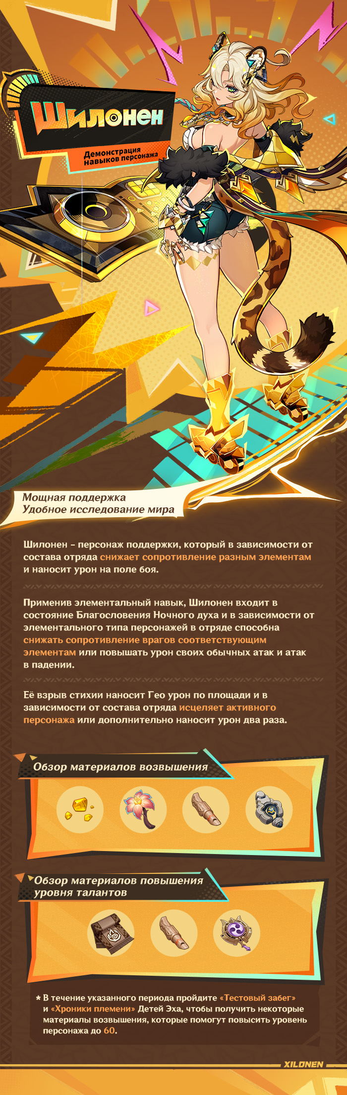 Иллюстрация к статье «Демонстрация навыков персонажа: «Закалённая пламенем душа» Шилонен»