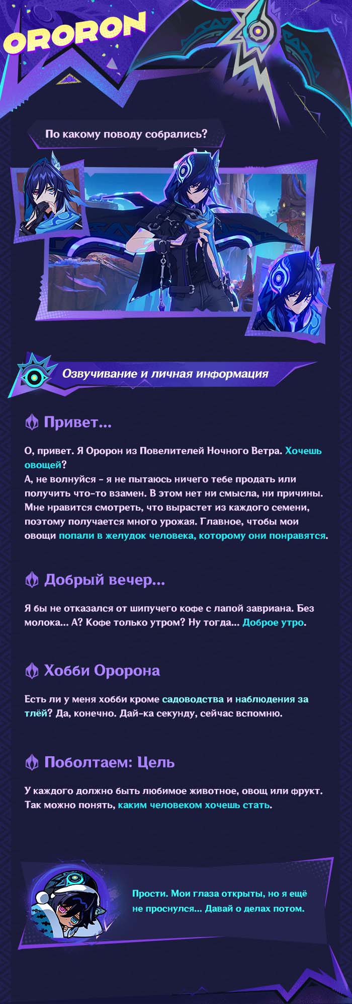 Иллюстрация к статье «О персонаже: «Тень Ночного Ветра» Оророн»