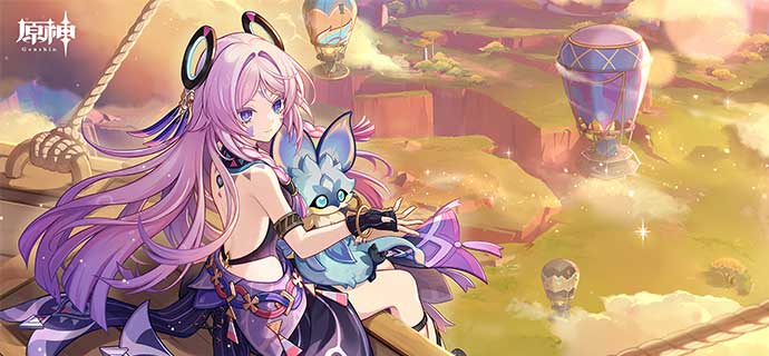 原神1月カレンダー壁紙