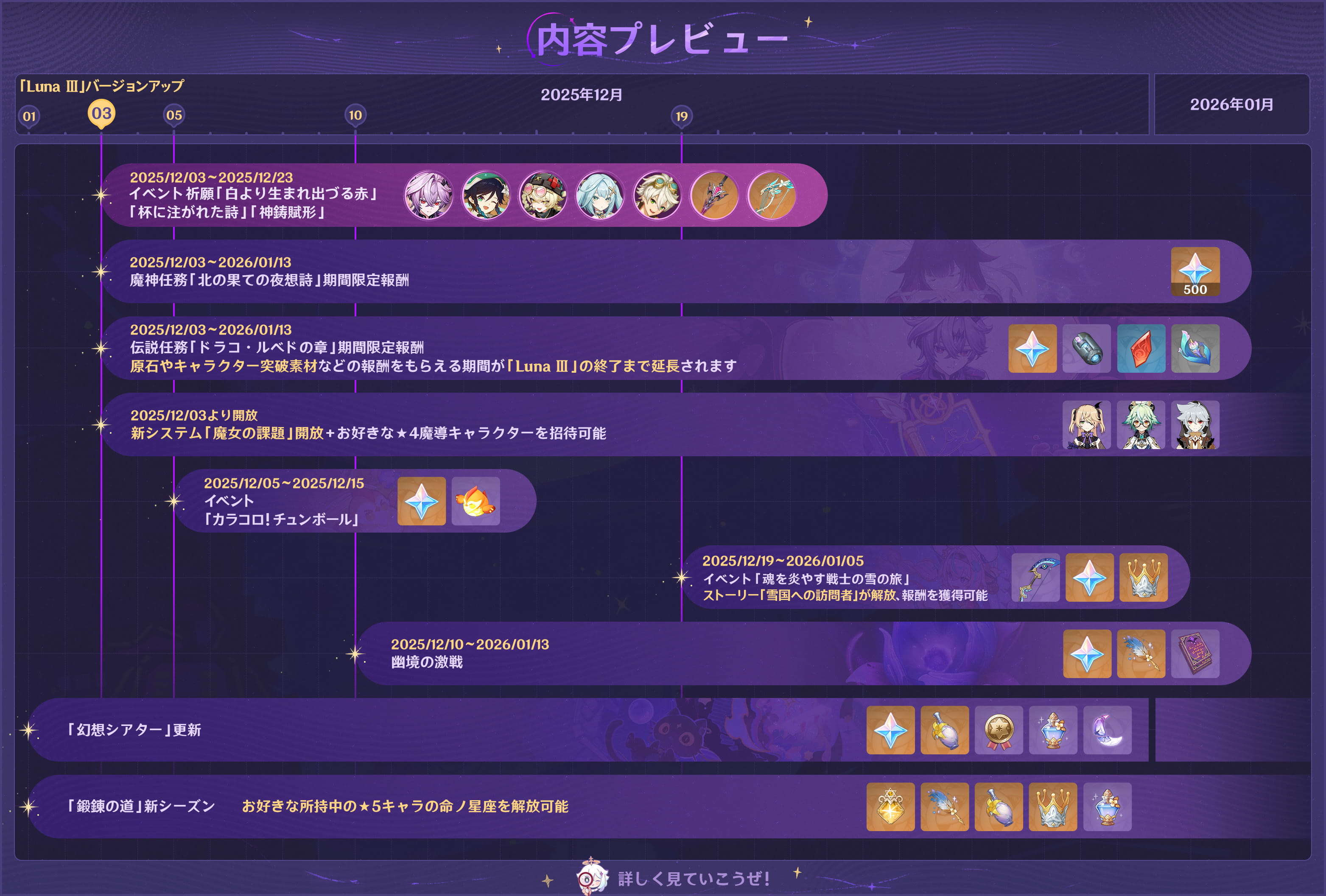 Luna Ⅲ 北の果ての夜想詩」イベント速報001
