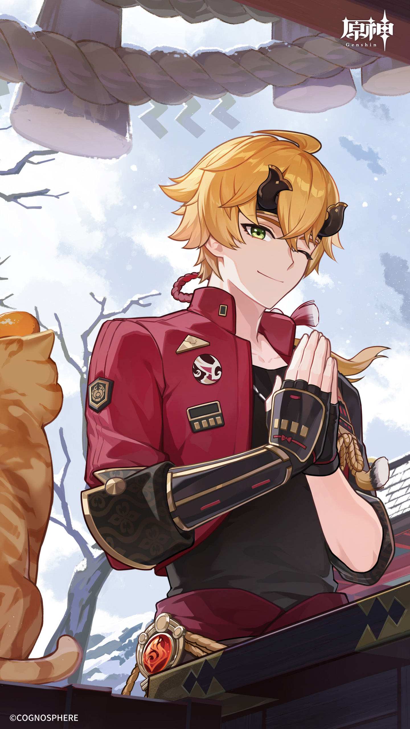 原神1月カレンダー壁紙