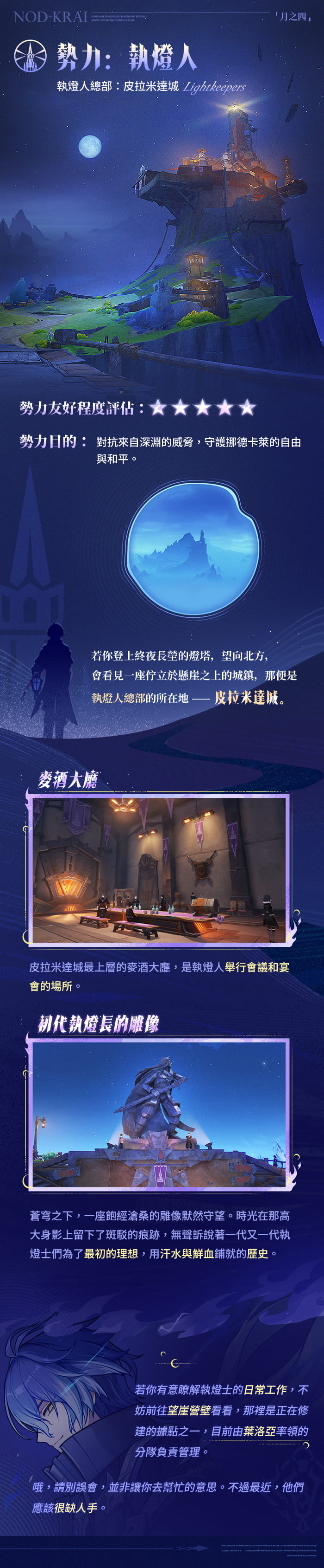 新區域情報•其二｜魔女會？騎士團？執燈人總部！
