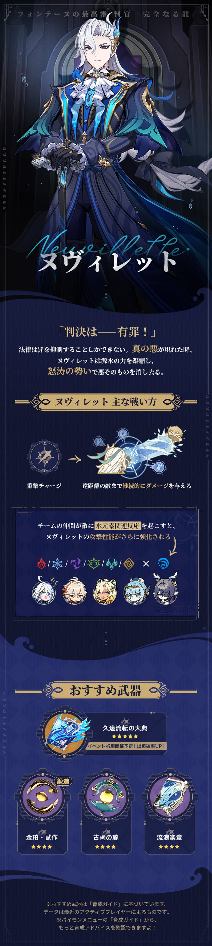 ヌヴィレット・近況