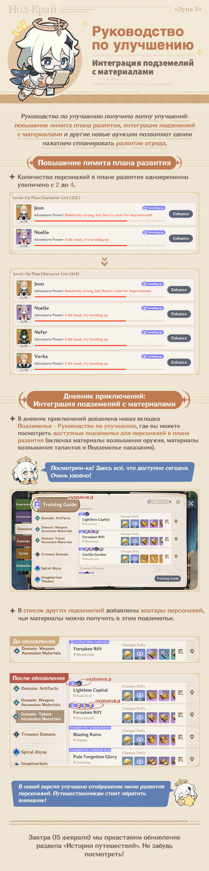 Иллюстрация к статье «Обзор обновлений версии «Луна V»: Репертуар мириад мелодий, Чайник безмятежности и Руководство по улучшению!»