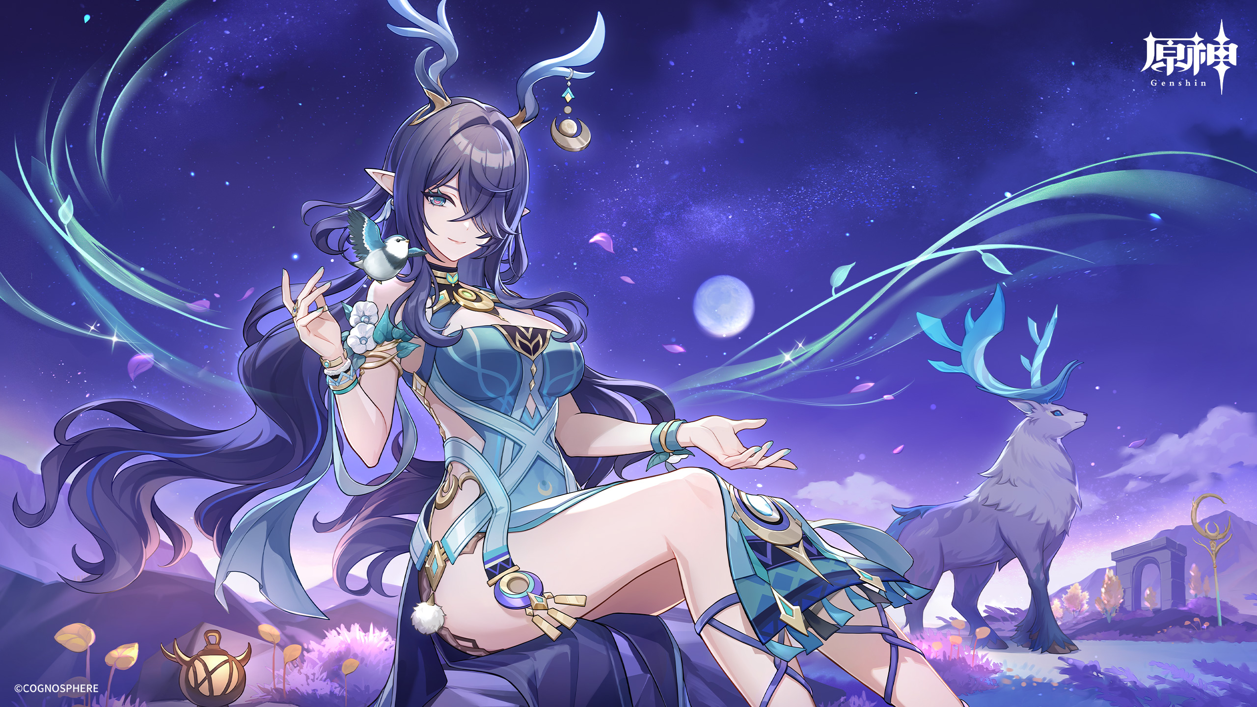 原神3月カレンダー壁紙