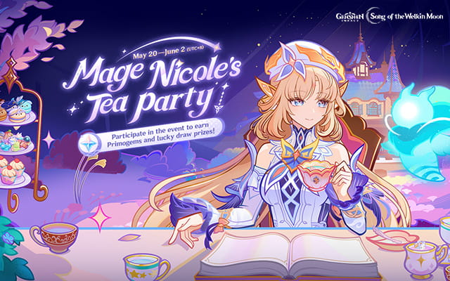 The new limited-time web event "Mage Nicole's Tea Party" is now available.