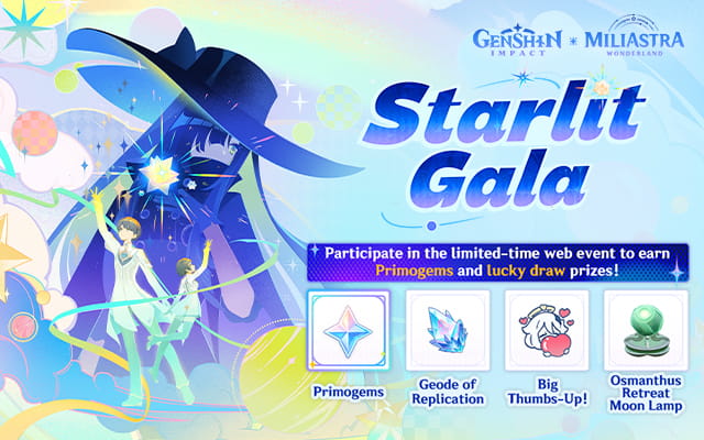 Genshin Impact Miliastra Wonderland "Starlit Gala" Web Event Now Live for a Limited Time!