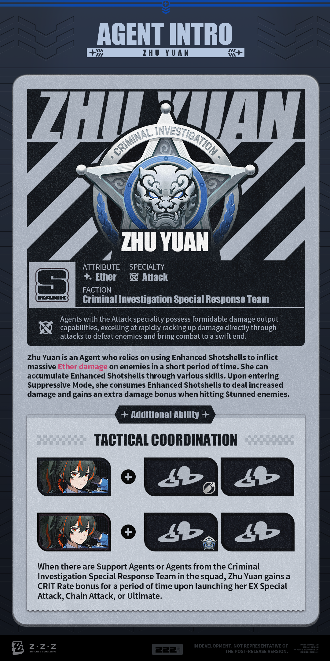 Agent Mechanics Intro: Zhu Yuan