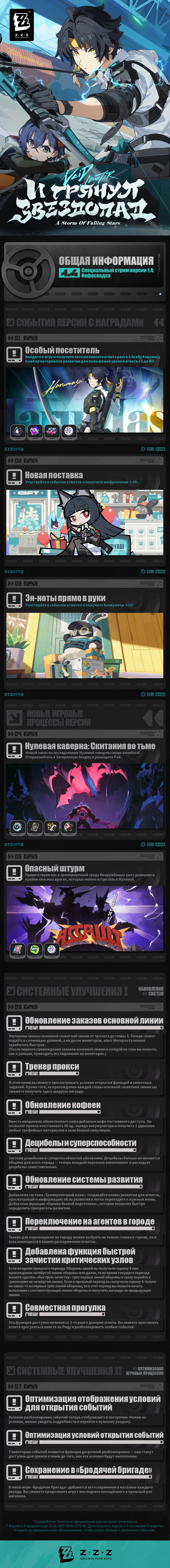 Иллюстрация к статье «Обзор специального стрима версии 1.4 Zenless Zone Zero «И грянул звездопад»»