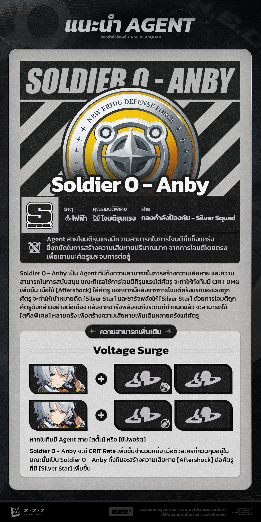 แนะนำกลไก Agent: Soldier 0 - Anby |[Zenless Zone Zero] เว็บไซต์ทางการ