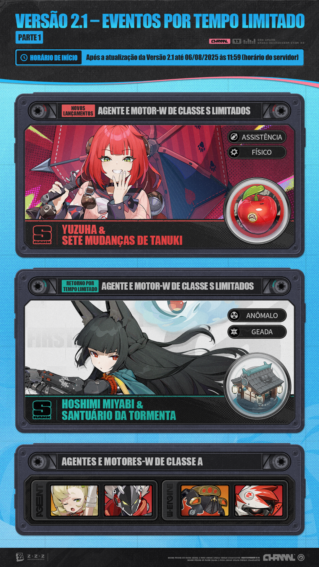 Versão 2.1 – Eventos por Tempo Limitado (Parte 1) | Site Oficial