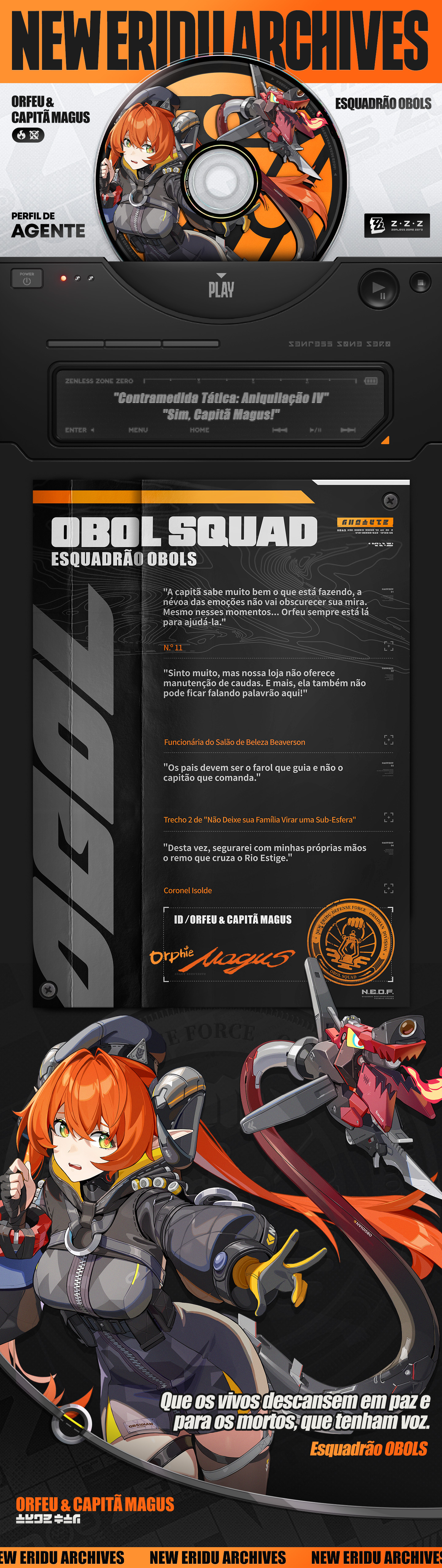 Perfil de Agente: Orfeu Magnusson & Capitã Magus | Site Oficial de