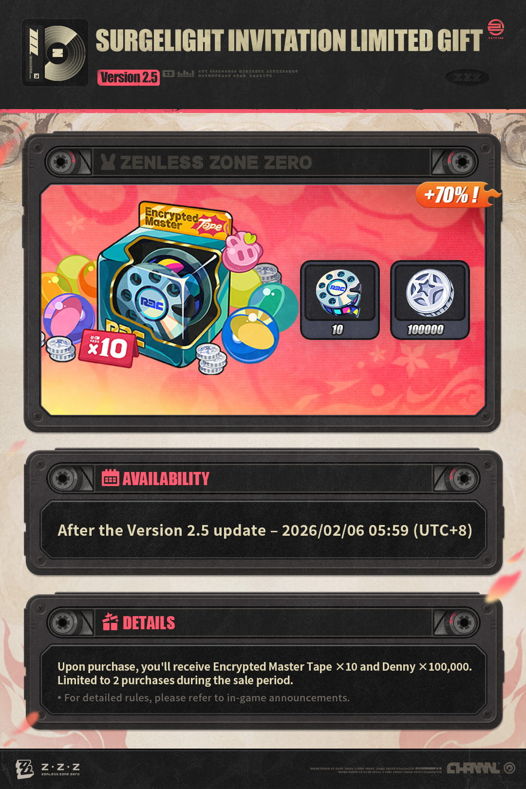 Version 2.5 Limited-Time Deals and Store Update Overview | Zenless