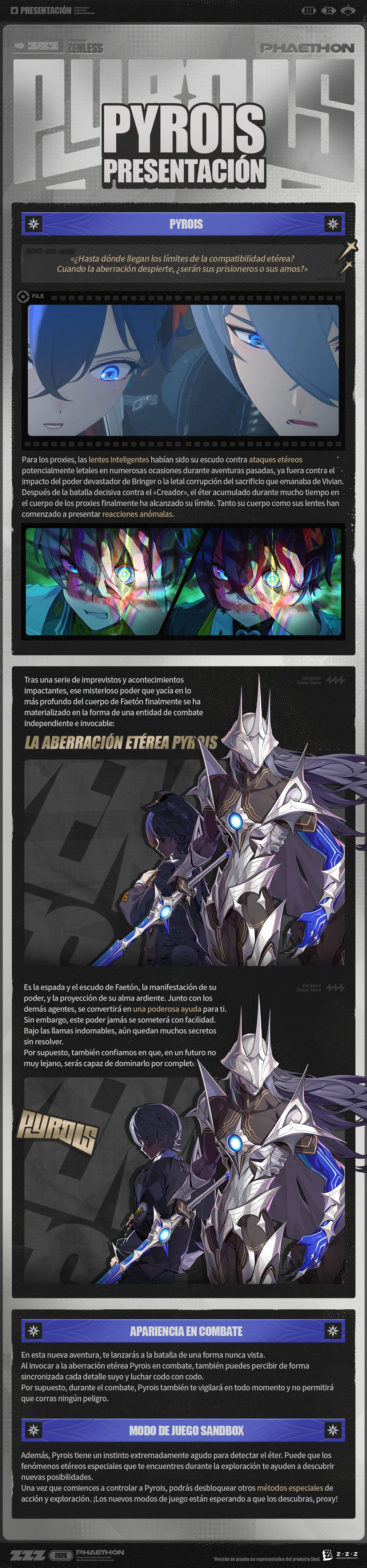 Presentación de Pyrois | Web Oficial de «Zenless Zone Zero»